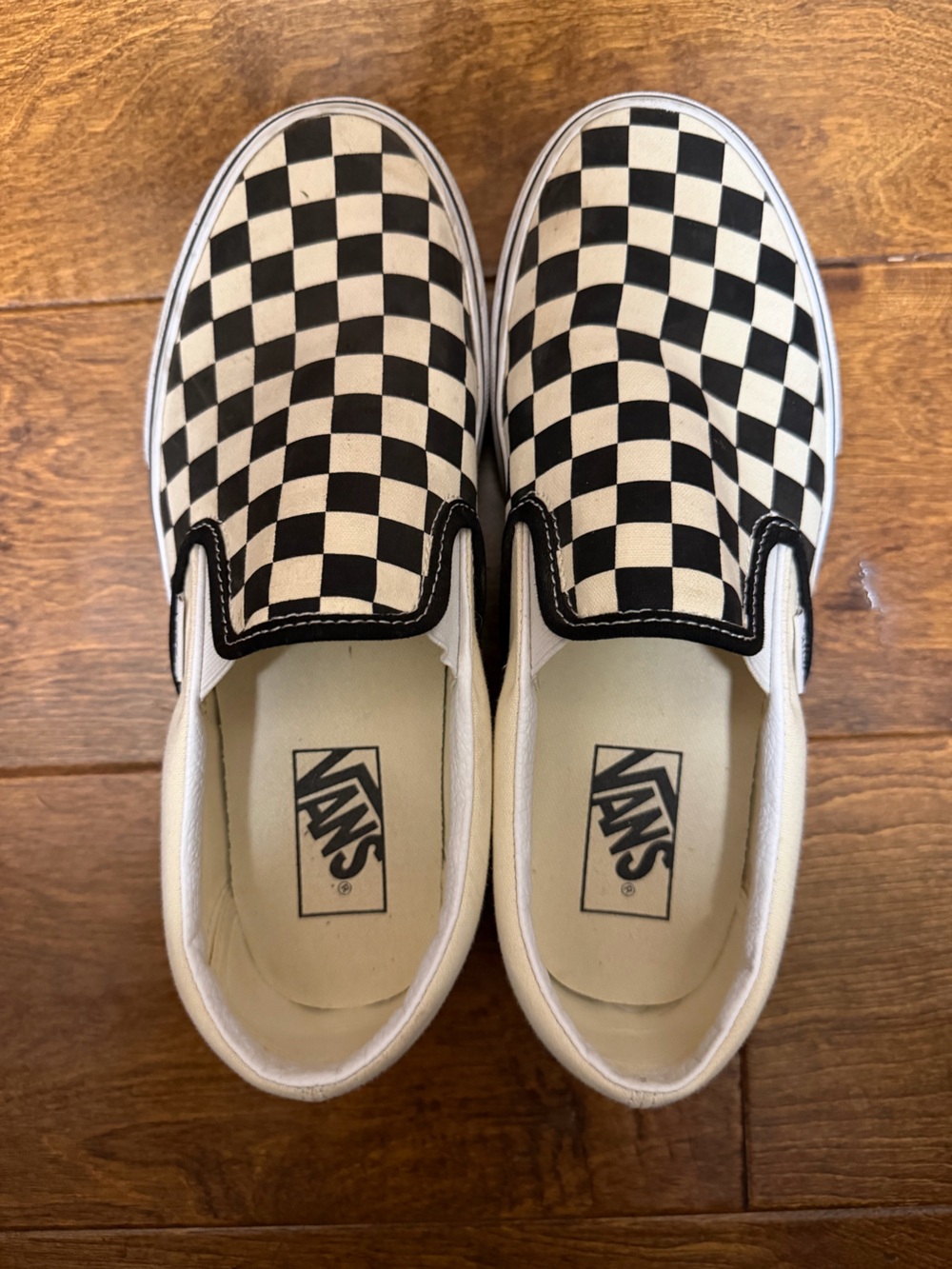 Vans platform Checkerboard Slip-On - Black & White